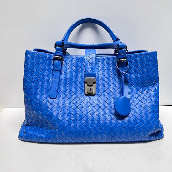 【TikTok Livestream】Bottega Veneta/BV Roma Medium Blue Shoulder Bag