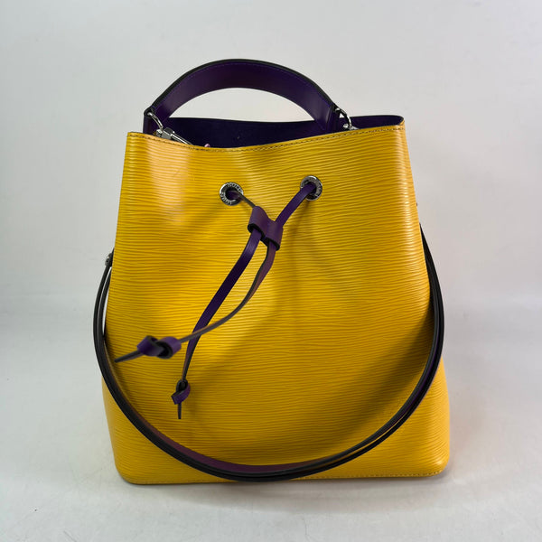 【TikTok Livestream】Louis Vuitton/LV Neo Noe MM EPI Yellow/Purple Shoulder Bags