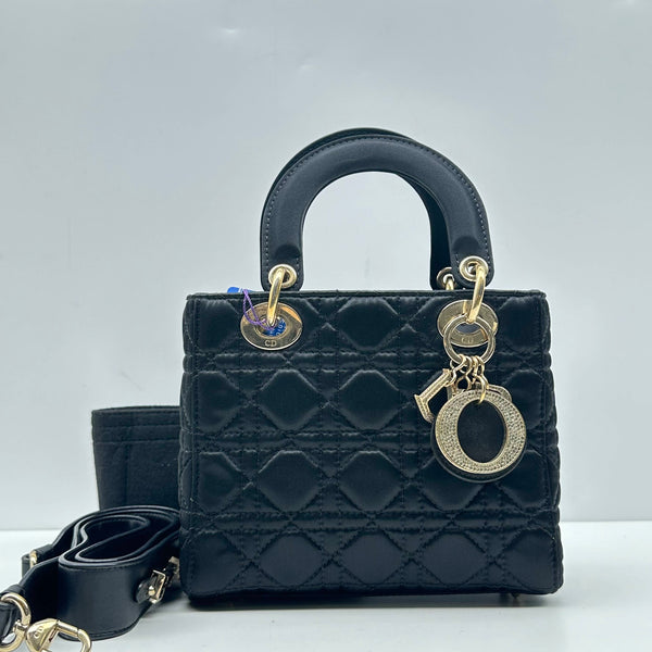 【TikTok Livestream】Dior LadyDior Small Cannage Quilted Black