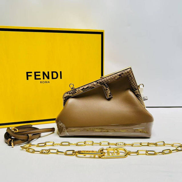 【TikTok Livestream】Fendi First Small Brown