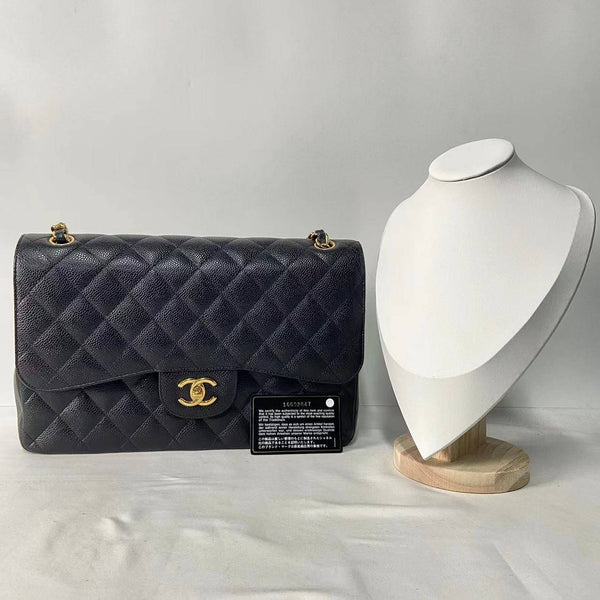 Chanel/CC Classic Double Flap Jumbo Black