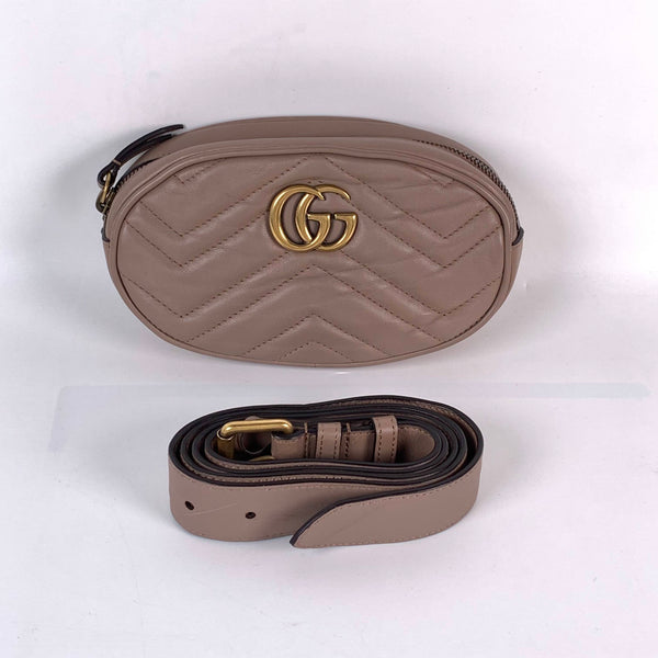 【TikTok Livestream】Gucci/GG Marmont Beige Belt Bag