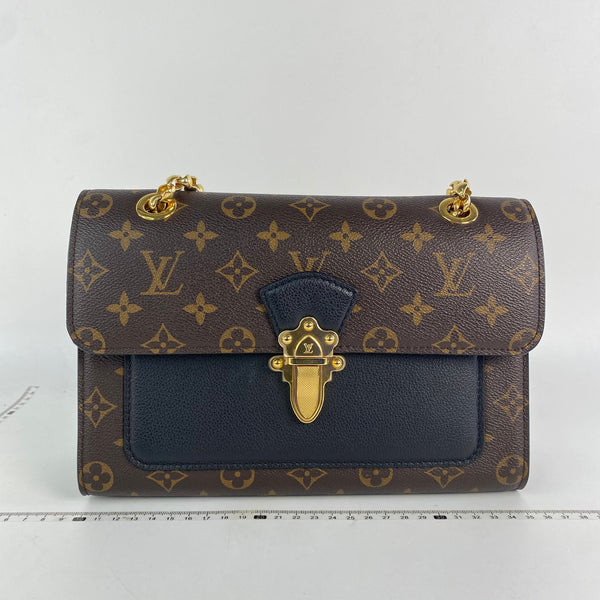 【TikTok Livestream】Louis Vuitton/LV Victoire Coated Canvas Monogram/Black Shoulder Bag