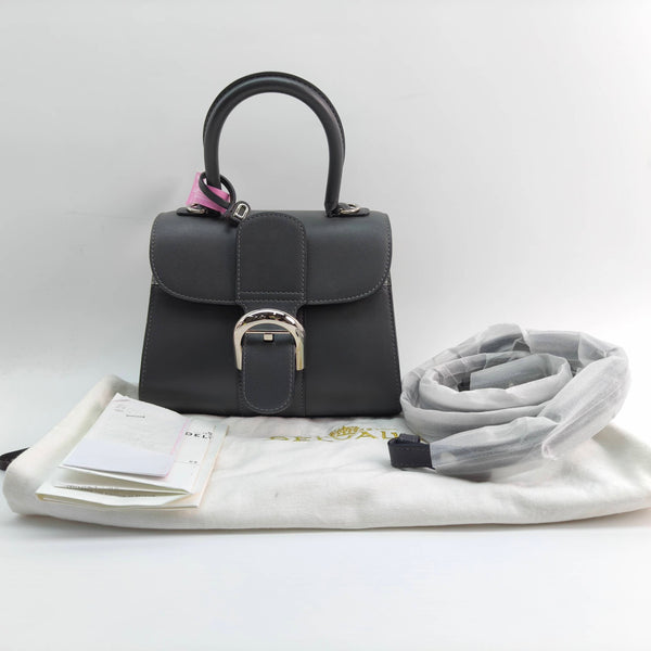 【TikTok Livestream】Delvaux Brilliant Mini Grey Shoulder Bag