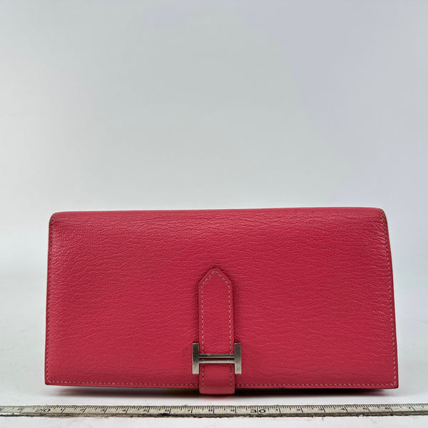 Hermes Bearn Red Wallet