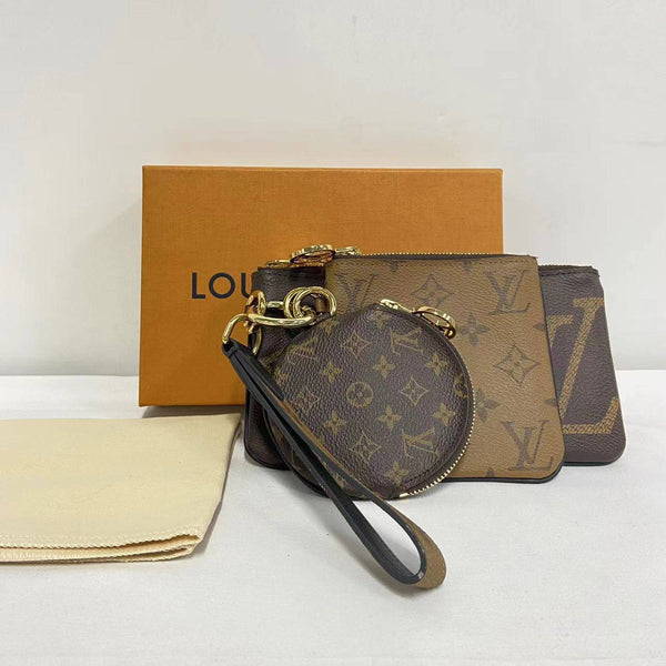 【TikTok Livestream】Louis Vuitton/LV Trio Pouch Reverse Monogram