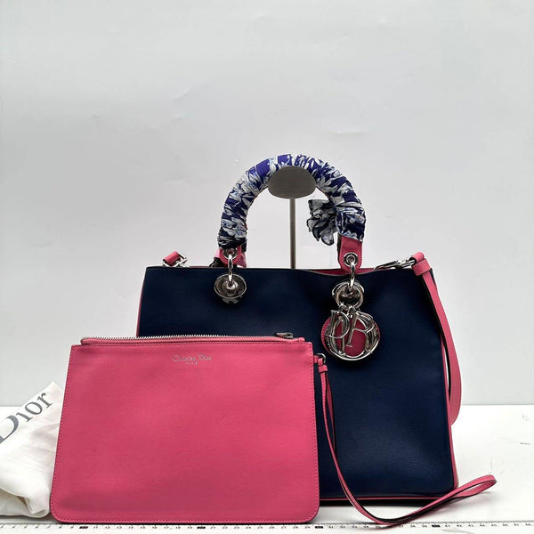 【TikTok Livestream】Dior/CD Diorissimo Medium Multicolor Shoulder Bag