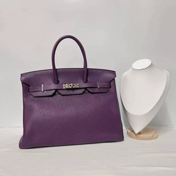 Hermes Birkin 35 Squared-O 2011 P9 Anemone Handbag