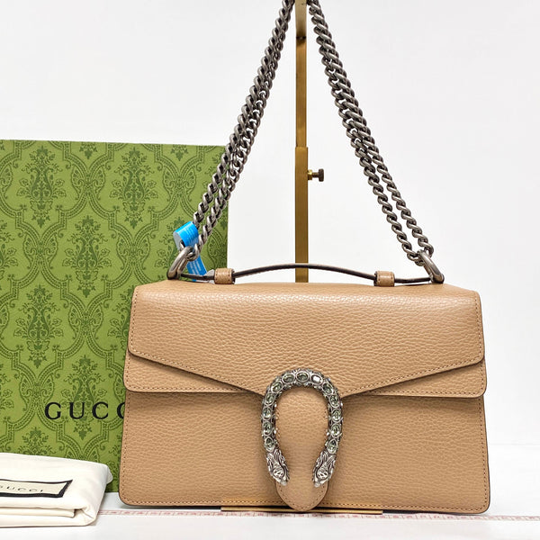 【TikTok Livestream】Gucci Dionysus Small Caramel Shoulder Bag