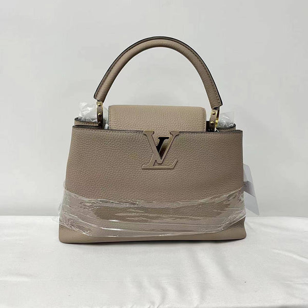 【TikTok Livestream】Louis Vuitton/LV Capucines MM Neutral Beige Shoulder Bag/Handbag