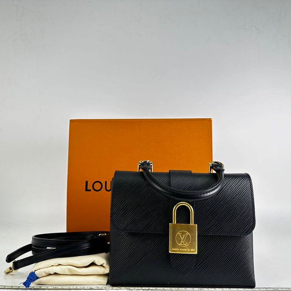 【TikTok Livestream】Louis Vuitton/LV Locky BB EPI Black Shoulder Bag