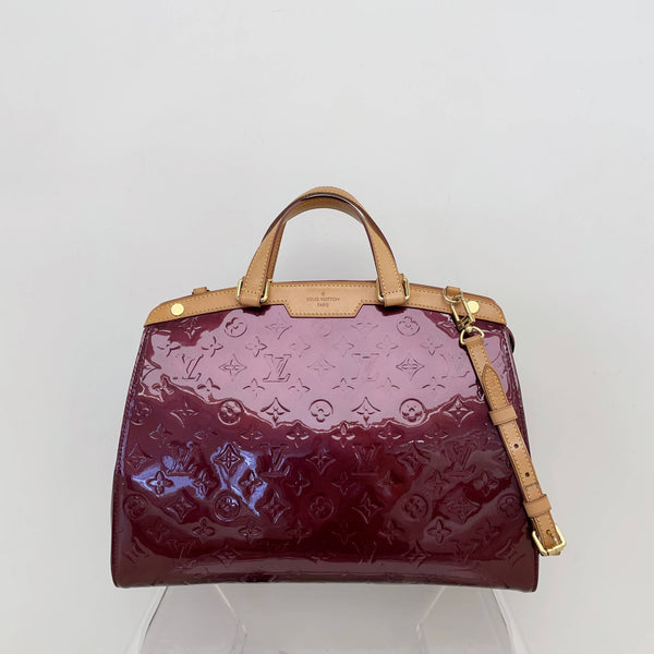 【TikTok Livestream】Louis Vuitton/LV Brea GM Vernis Burgundy Shoulder Bag/Handbag