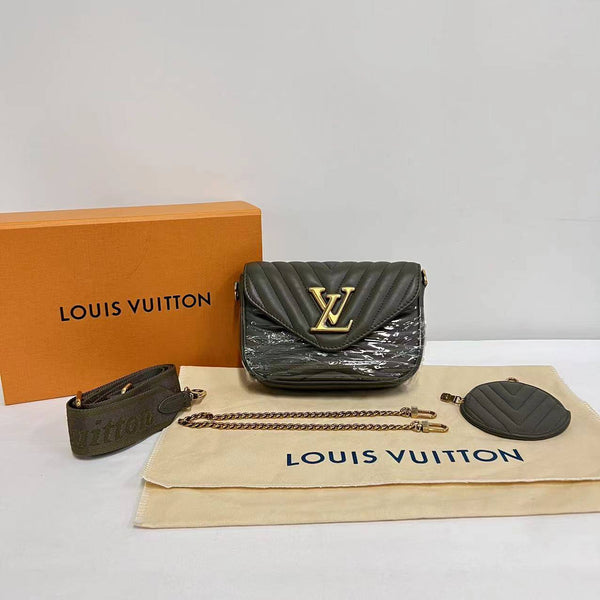 【TikTok Livestream】Louis Vuitton/LV New Wave Multi Pochette Olive Crossbody