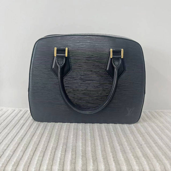 【TikTok Livestream】Louis Vuitton/LV Sablon Epi Black Handbag