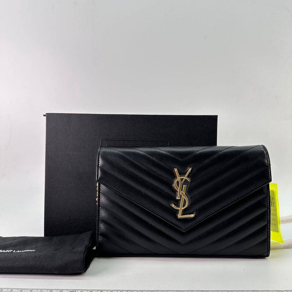 【TikTok Livestream】Saint Laurent/YSL Cassandre Large Envelope Black WOC Crossbody