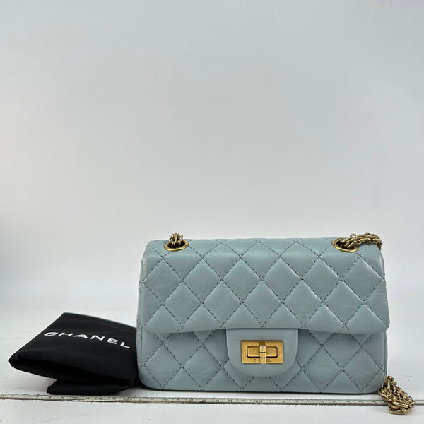 Chanel/CC Reissue 2.55 Aged Calfskin Light Blue Crossbody