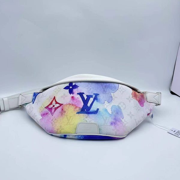 【TikTok Livestream】Louis Vuitton/LV Discovery Bumbag Watercolor Monogram Multicolor Limited Edition Belt Bag