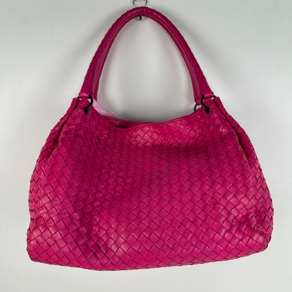 【TikTok Livestream】Bottega Veneta/BV Parachute Medium Nappa Hot Pink Tote Bag