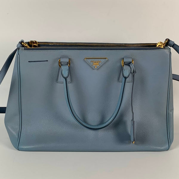 【TikTok Livestream】Prada Galleria Medium Saffiano Blue Shoulder Bag/Handbag