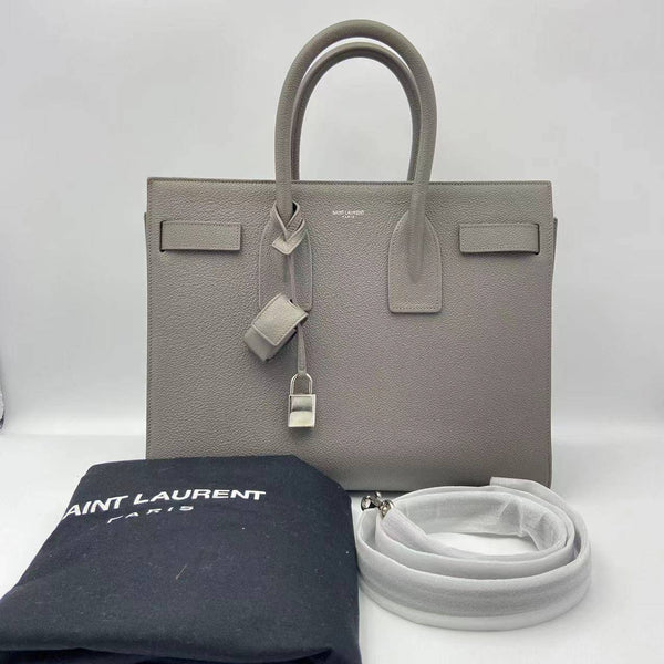 【TikTok Livestream】Saint Laurent/YSL Sac De Jour Small Grey Shoulder Bag