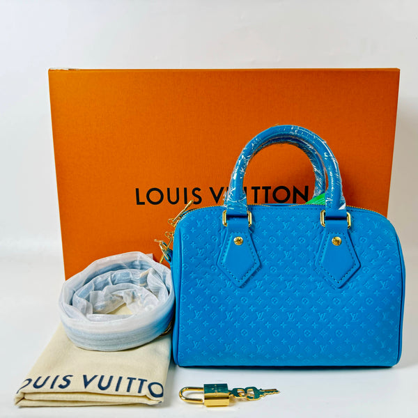 【TikTok Livestream】Louis Vuitton/LV Speedy Bandouliere 20 Empreinte Leather Nanogram Shoulder Bag/Handbag