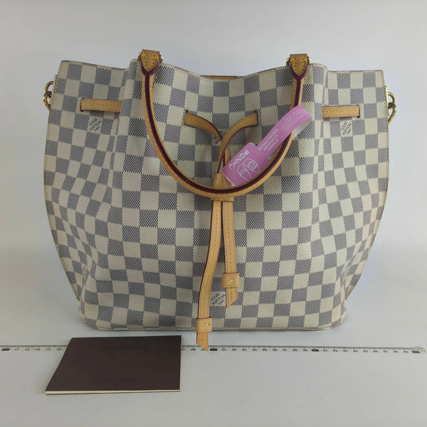 【TikTok Livestream】Louis Vuitton/LV Girolata Coated Canvas Damier Azur Tote Bag