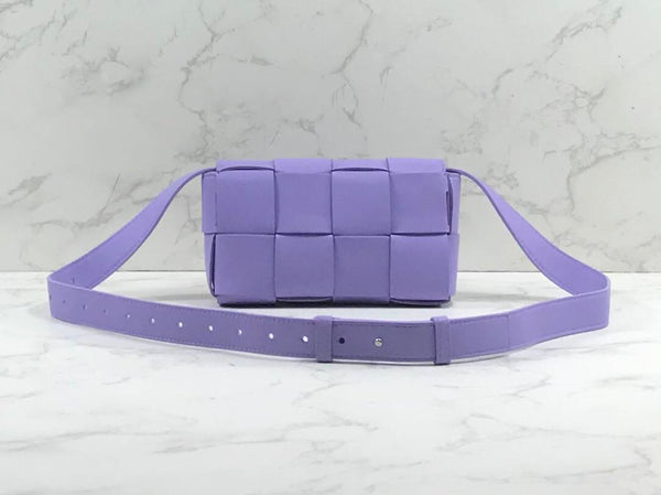 【TikTok Livestream】Bottega Veneta/BV Cassette Mini Nappa Purple Crossbody