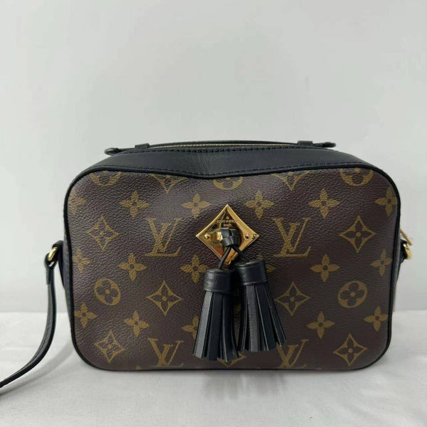 【TikTok Livestream】Louis Vuitton/LV Saintonge Monogram/Black Camera Bag Shoulder Bag