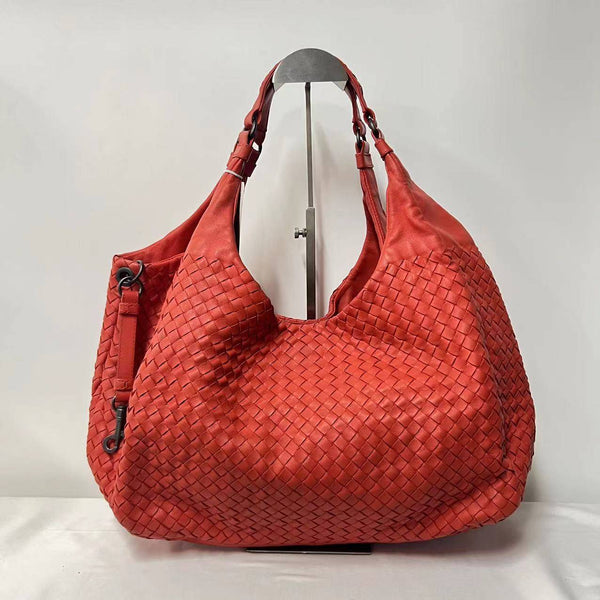 【TikTok Livestream】Bottega Veneta/BV Campana Large Intrecciato Orange Tote Bag