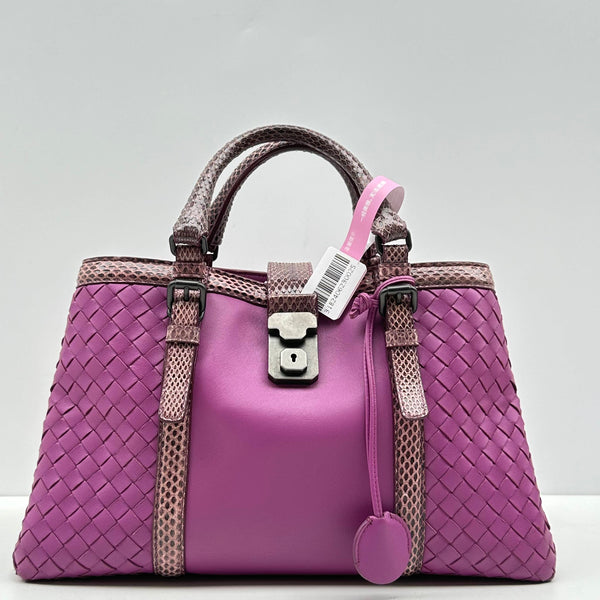 【TikTok Livestream】Bottega Veneta/BV Roma Small Nappa Purple Shoulder Bag