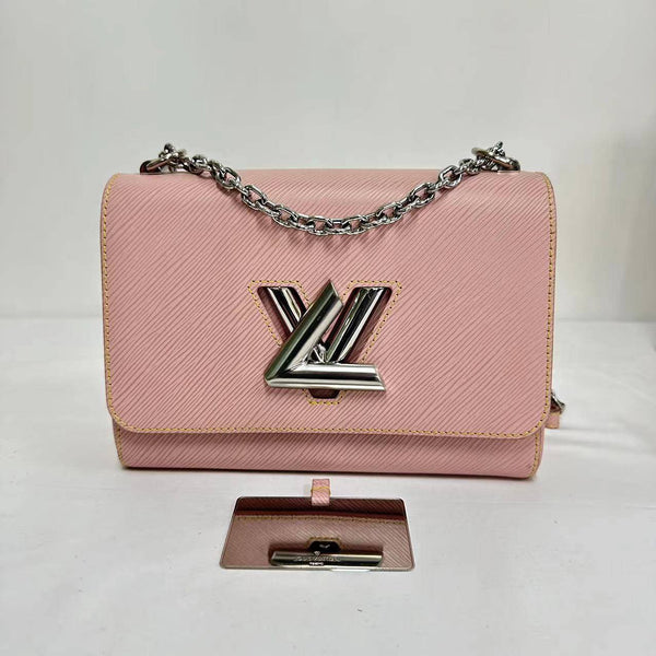 【TikTok Livestream】Louis Vuitton/LV Twist MM  EPI Light Pink Crossbody