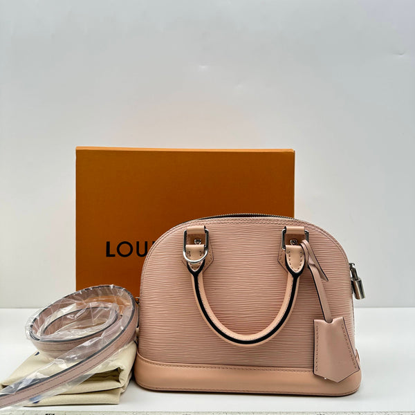 【TikTok Livestream】Louis Vuitton/LV Alma BB EPI Pink Shoulder Bag