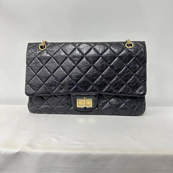 Chanel/CC Reissue 2.55 Aged Calfskin Black Flap Bag Shoulder Bag