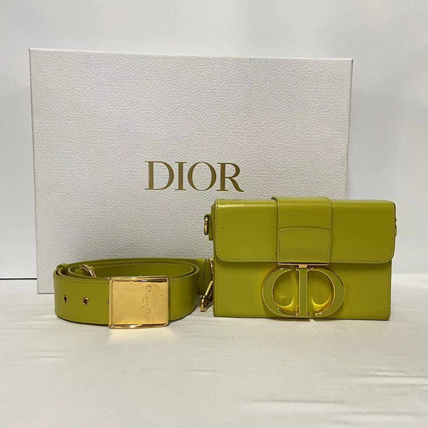 【TikTok Livestream】Dior/CD 30 Montaigne Box Yellow Crossbody