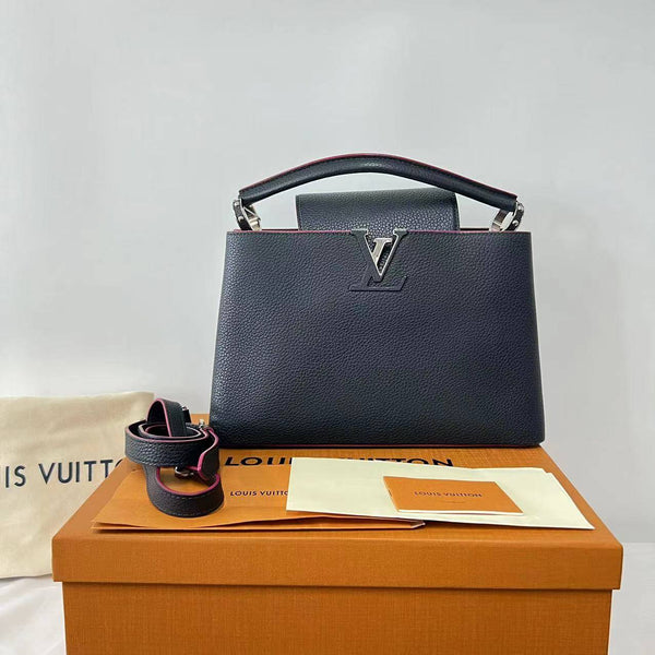 【TikTok Livestream】Louis Vuitton/LV Capucines BB Black/Pink Shoulder Bag/Handbag