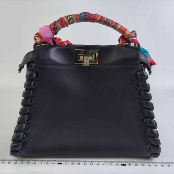 【TikTok Livestream】Fendi Peekaboo Mini Black Handbag