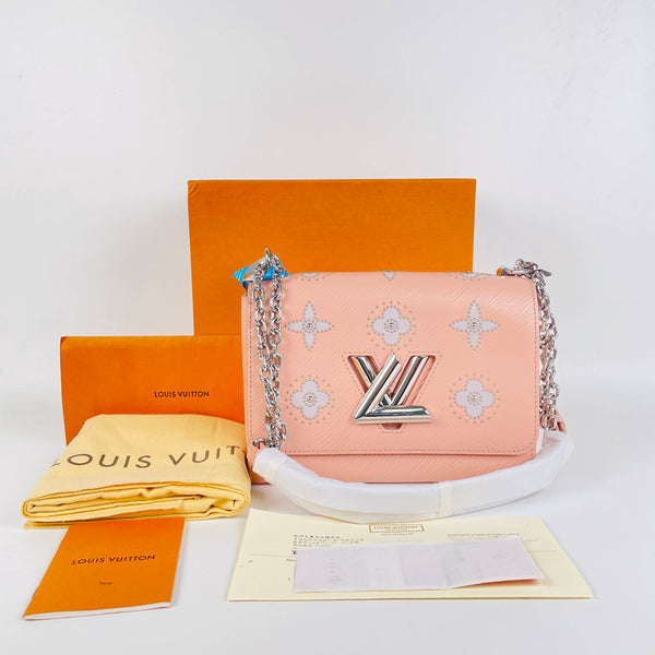 【TikTok Livestream】Louis Vuitton/LV Twist MM Epi Leather Pink Limited Edition Crossbody