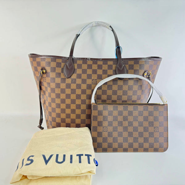 【TikTok Livestream】Louis Vuitton/LV Neverfull MM Coated Canvas Damier Ebene Tote Bag