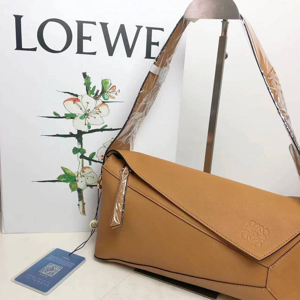 【TikTok Livestream】 Loewe Puzzle Hobo Honey Brown Shoulder Bag