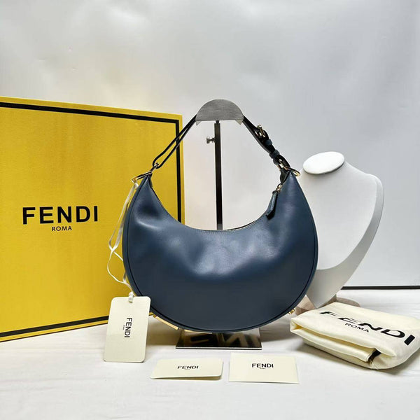 【TikTok Livestream】Fendi Fendigraphy Small Dusty Blue