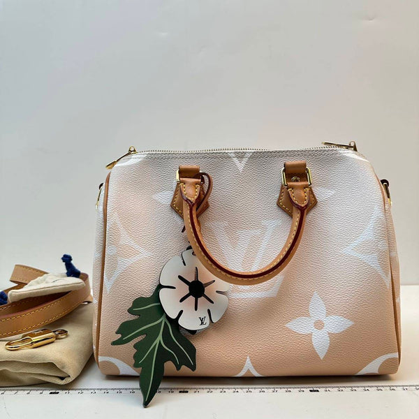 【TikTok Livestream】Louis Vuitton/LV By The Pool Speedy Bandouliere 25 Ombre Orange Giant Monogram Special Edition