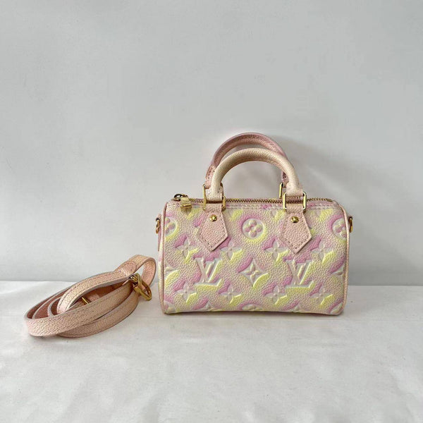 【TikTok Livestream】Louis Vuitton/LV Speedy Nano Empreinte Stardust Shoulder Bag/Handbag