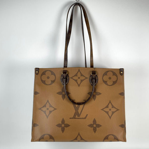 【TikTok Livestream】Louis Vuitton/LV On The Go GM Reverse Giant Coated Canvas Monogram Tote Bag