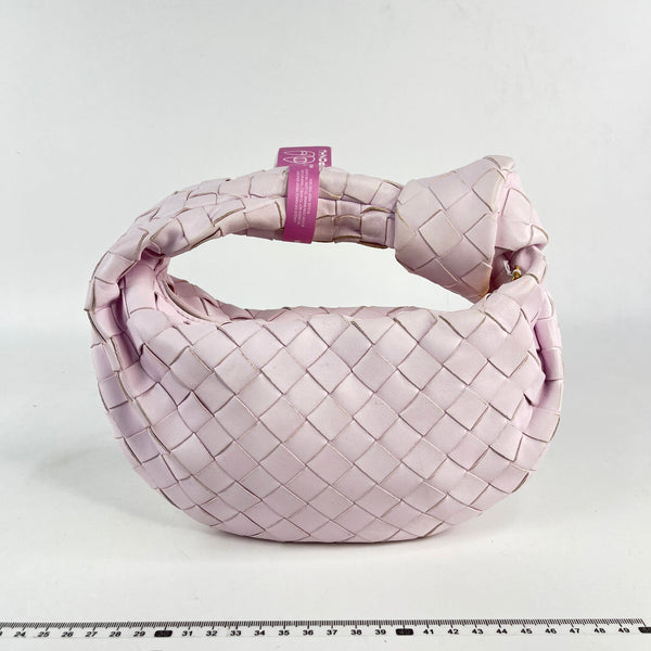 【TikTok Livestream】Bottega Veneta/BV Jodie Mini Nappa Intrecciato Light Pink Shoulder Bag