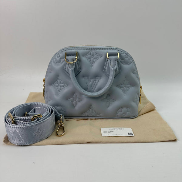 【TikTok Livestream】Louis Vuitton/LV Alma BB Bubblegram Light Blue Shoulder Bag/Handbag