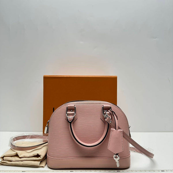 【TikTok Livestream】Louis Vuitton/LV Alma BB EPI Light Pink Shoulder Bag