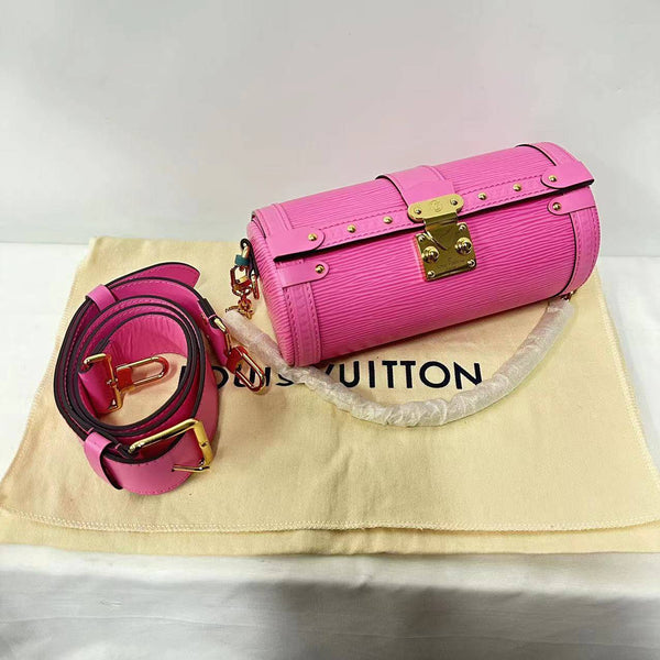 【TikTok Livestream】Louis Vuitton/LV Papillon Trunk EPI Pink Shoulder Bag