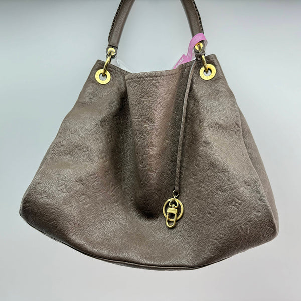 【TikTok Livestream】Louis Vuitton/LV Artsy MM Empreinte Monogram Grey Tote Bag