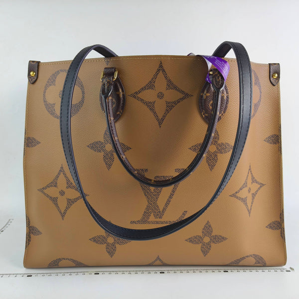 【TikTok Livestream】Louis Vuitton/LV On The Go GM Reverse Monogram Giant Tote Bag