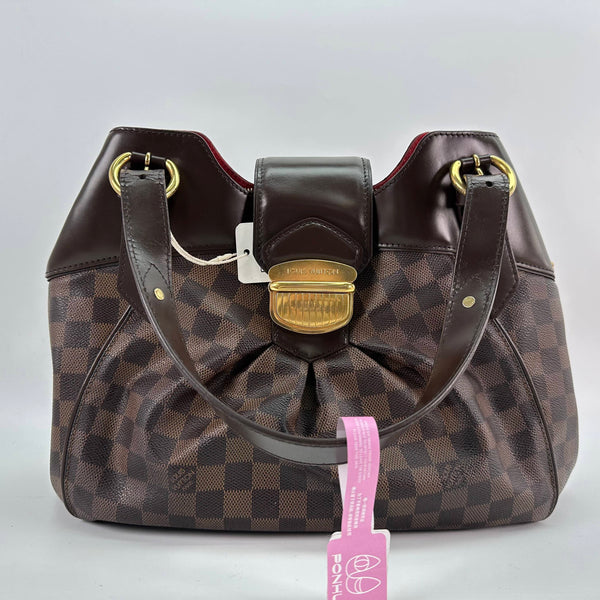 【TikTok Livestream】Louis Vuitton/LV Sistina MM Damier Ebene Shoulder Bag